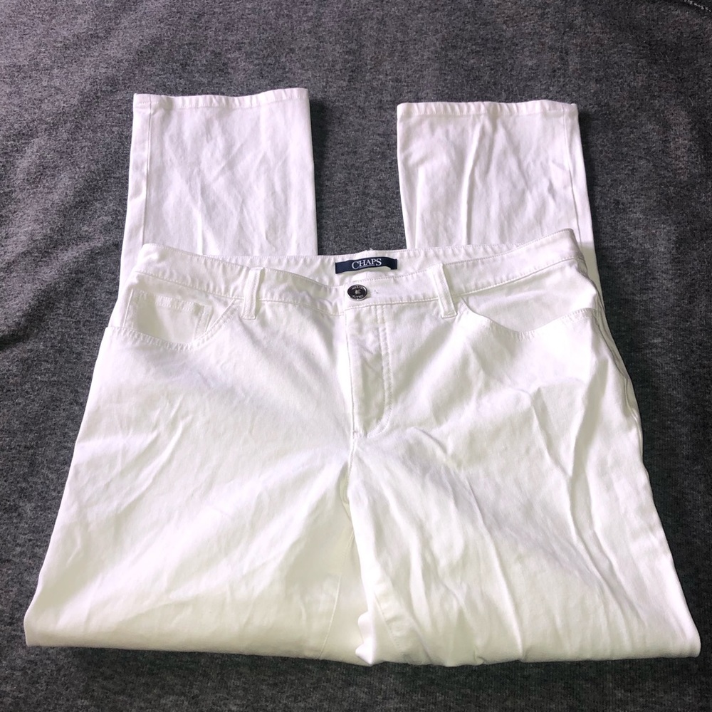 Chaps Madden Straight fit white pant